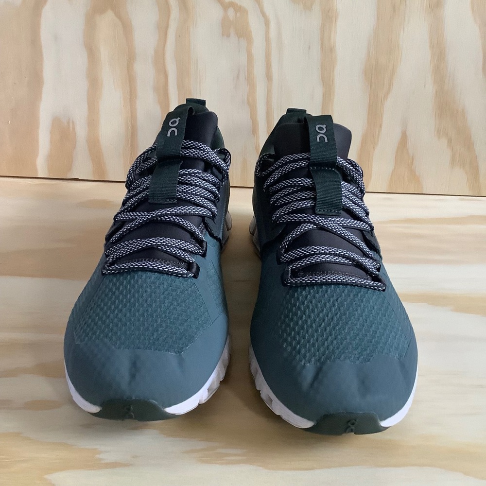 On Running Cloud Sneakers Mens 10 Teal Charcoal Swiss Engineering Running Shoes - Picture 3 of 10
